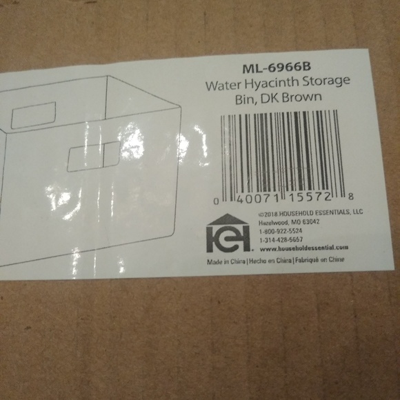 Household Essentials ML-6966B Storage Bin Brown - Picture 5 of 7